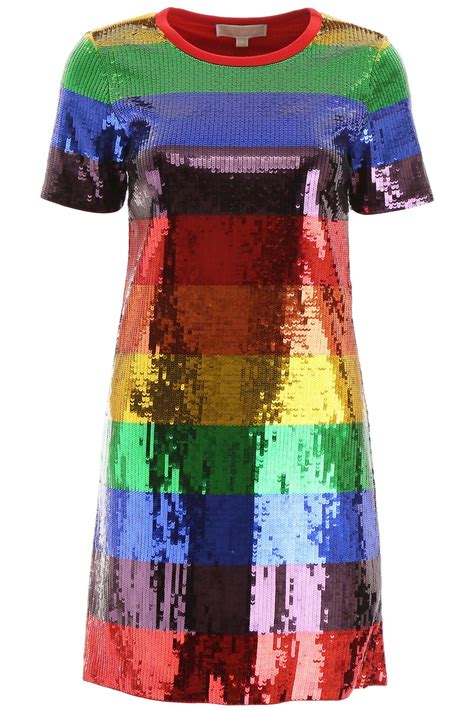 michael kors rainbow sequin dress|Michael Kors bathing suits sequins.